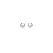 Load image into Gallery viewer, 14k White Gold Spherical Stud Earrings (7.0 mm)
