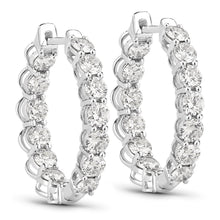 Load image into Gallery viewer, 2.52 Carat Genuine Lab Grown Diamond 14K White Gold Earrings
