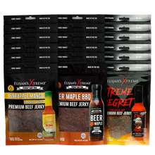 Load image into Gallery viewer, Elijah’s Xtreme Beef Jerky Bulk Trio - 6 bags of Each Flavor, 18 bags total (3lbs)
