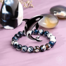 Load image into Gallery viewer, Exotic Orca Agate Bracelet of Deep Healing
