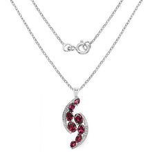 Load image into Gallery viewer, 7.29 Carat Genuine Rhodolite &amp; White Topaz .925 Sterling Silver Pendant
