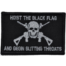 Load image into Gallery viewer, Hoist The Black Flag and Begin Slitting Throats Jolly Roger - 2x3 Patch
