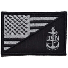 Load image into Gallery viewer, Navy SCPO Senior Chief Petty Officer USA Flag - 2.25x3.5 Patch
