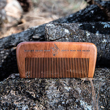 Load image into Gallery viewer, Badass Wood Beard Comb
