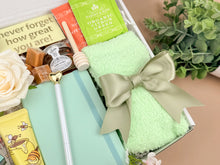 Load image into Gallery viewer, Self Care Gift Boxes – Tea Sampler &amp; Tumbler Set for Her
