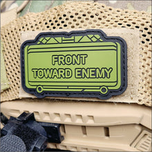 Load image into Gallery viewer, The Clacker Claymore Mine - &#39;Front Toward Enemy&#39; - 3 inch PVC Patch
