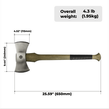 Load image into Gallery viewer, Functional double bit axe "Vargstal"
