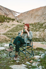 Load image into Gallery viewer, GCI Outdoor Freestyle Rocker XL Portable Folding Rocking Chair, Outdoor Camping Chair with Side Table, Aluminum
