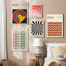 Load image into Gallery viewer, DecorBites™ Geometric Bauhaus Canvas Poster: Retro Home Wall Art
