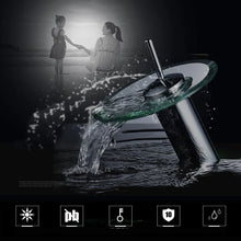 Load image into Gallery viewer, DecorBites™ Glass Waterfall Basin Sink Faucet
