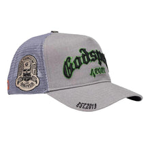 Load image into Gallery viewer, Godspeed Unisex Forever Trucker Hat Grey/Green
