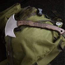 Load image into Gallery viewer, Handcrafted tomahawk "Takoda" with tribal engraving
