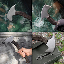 Load image into Gallery viewer, Handcrafted tomahawk "Takoda" with tribal engraving
