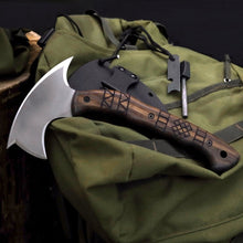 Load image into Gallery viewer, Handmade tomahawk "Dakuri" with tribal engraving
