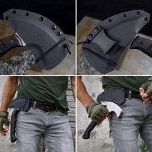 Load image into Gallery viewer, Handmade tomahawk "Dakuri" with tribal engraving
