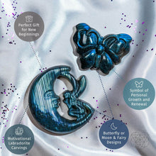 Load image into Gallery viewer, I Am Reborn - Labradorite Carving of Transformation
