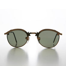 Load image into Gallery viewer, Round 90s Metal Unique Sunglass with Arrow Nose Bridge - Charmer
