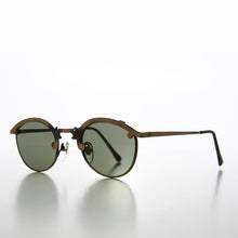 Load image into Gallery viewer, Round 90s Metal Unique Sunglass with Arrow Nose Bridge - Charmer
