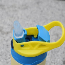 Load image into Gallery viewer, 12oz Blank Sublimation Sippy Cup White Straight Stainless Drinking Tumbler Sport Water Bottles with Handle
