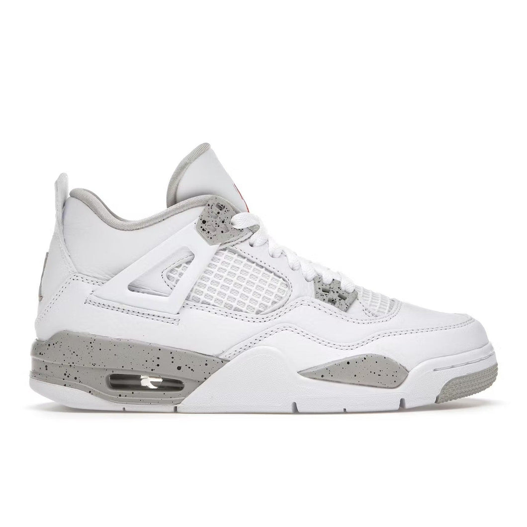 Air Jordan Retro  4 'White Oreo' (GS)