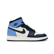 Load image into Gallery viewer, Air Jordan Retro 1 High Obsidian UNC (GS)
