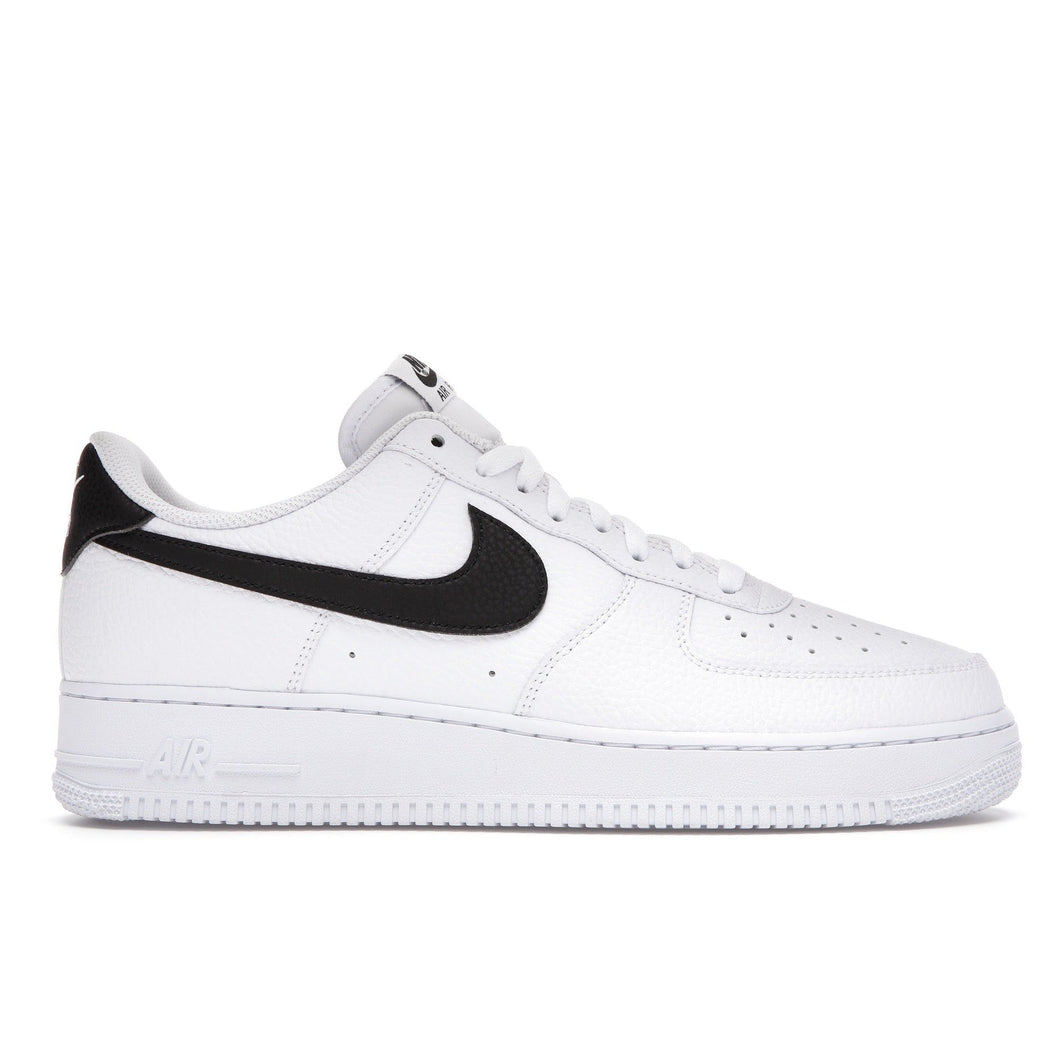 Nike Air Force 1 Low '07 White Black Pebbled Leather