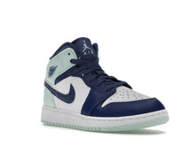 Load image into Gallery viewer, Jordan 1 Mid Mystic Blue Mint (GS)
