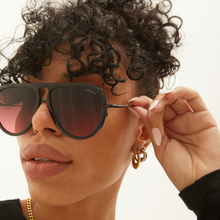 Load image into Gallery viewer, Ivy Luxe - Ruby Tangle-Free Round Aviator Sunglasses
