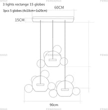 Load image into Gallery viewer, DecorBites™ LED Bubble Chandelier for Home Lighting
