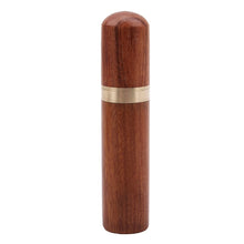 Load image into Gallery viewer, Portable Toothpick Holders – Keychain with Screw Cap in Aluminum &amp; Wood Designs
