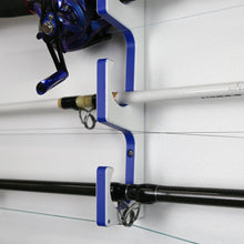Load image into Gallery viewer, Made in the USA Premium Fishing Rod Racks | Wall or Ceiling or Boat Mounted
