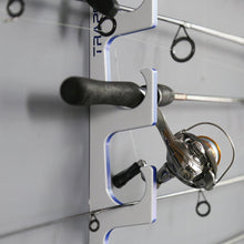 Load image into Gallery viewer, Made in the USA Premium Fishing Rod Racks | Wall or Ceiling or Boat Mounted
