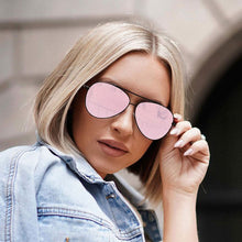 Load image into Gallery viewer, Megan - Rosegold Metal Aviator Sunglasses
