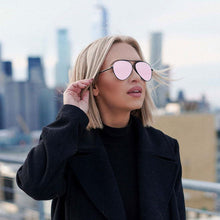 Load image into Gallery viewer, Megan - Rosegold Metal Aviator Sunglasses
