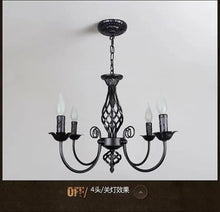 Load image into Gallery viewer, DecorBites™ Modern Black Iron Chandelier for Living Room
