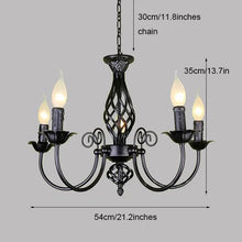 Load image into Gallery viewer, DecorBites™ Modern Black Iron Chandelier for Living Room
