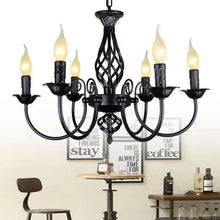 Load image into Gallery viewer, DecorBites™ Modern Black Iron Chandelier for Living Room
