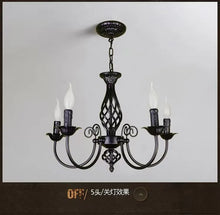 Load image into Gallery viewer, DecorBites™ Modern Black Iron Chandelier for Living Room
