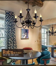 Load image into Gallery viewer, DecorBites™ Modern Black Iron Chandelier for Living Room
