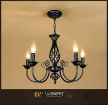 Load image into Gallery viewer, DecorBites™ Modern Black Iron Chandelier for Living Room
