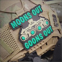 Load image into Gallery viewer, Moons Out Goons Out - Glow in the Dark - PVC Patch
