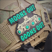 Load image into Gallery viewer, Moons Out Goons Out - Glow in the Dark - PVC Patch

