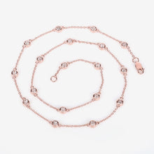Load image into Gallery viewer, 1.62 Carat Genuine Morganite .925 Sterling Silver Necklace
