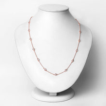 Load image into Gallery viewer, 1.62 Carat Genuine Morganite .925 Sterling Silver Necklace
