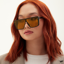 Load image into Gallery viewer, Sustainable Rayz - Limited Edition Yellow Squared Sunglasses
