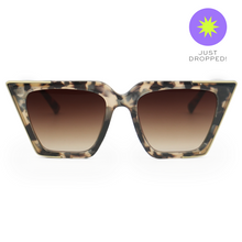 Load image into Gallery viewer, The CEO - Sustainable Tortoise Frame Brown Lens Cateye Sunglasses
