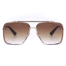 Load image into Gallery viewer, Bella - Coffee Oversized Squared Aviators
