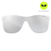 Load image into Gallery viewer, Sustainable Future Wife - Silver Square Wayfarer Sunglasses

