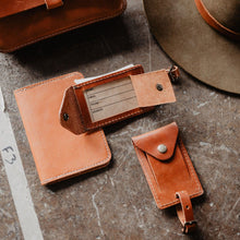 Load image into Gallery viewer, Leather Luggage Tag - USA Made
