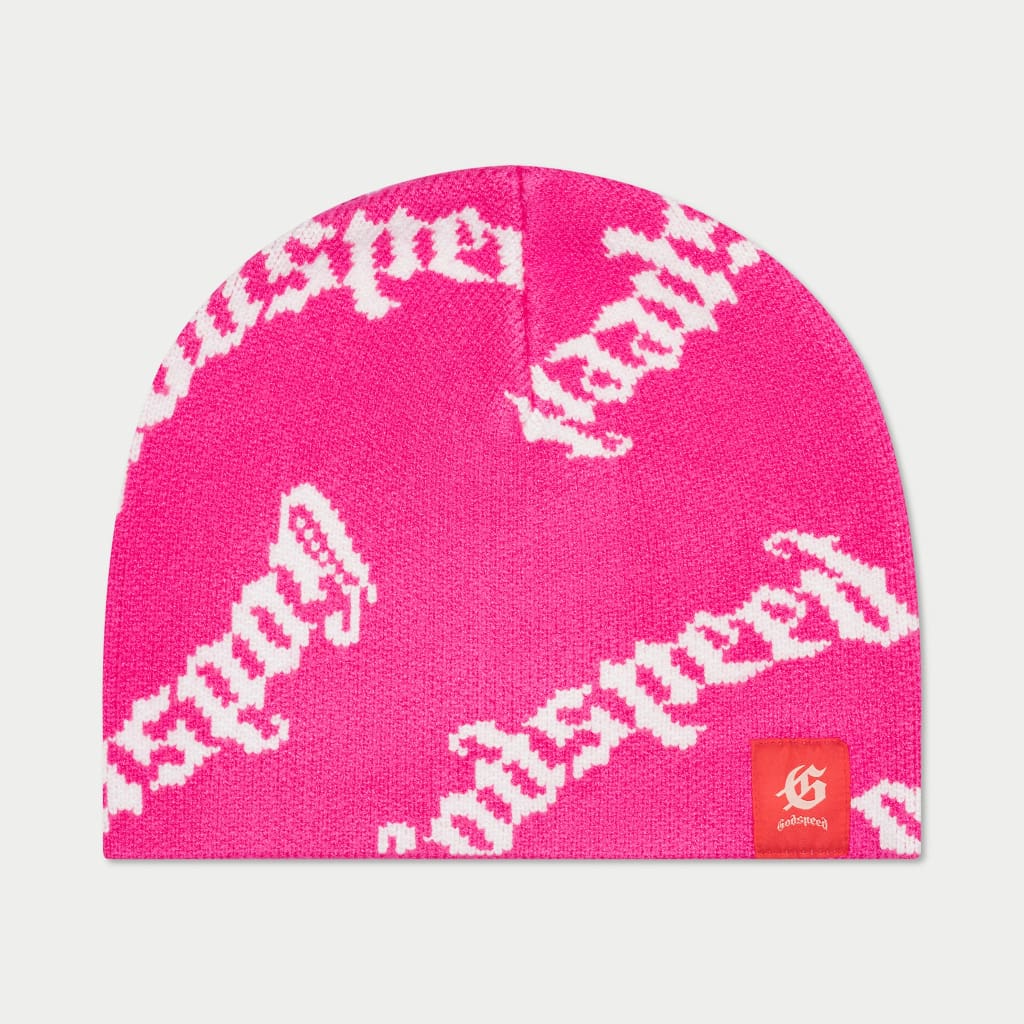 Godspeed OG Logo Beanie Hat (PINK)